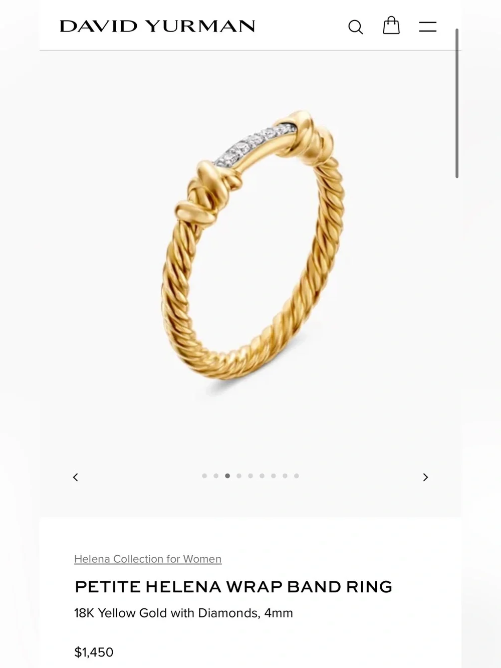 NWOT David Yurman Helena Ring - Picture 5 of 6